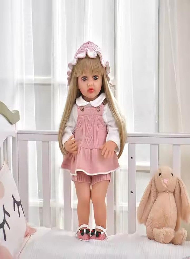 TOYDXXA Realistic Reborn Baby Dolls Soft Body,Lifelike Full Vinyl Silicone Body Reborn Baby Girl Doll,Reborn Baby Doll Girl Realistic Baby Doll with Long Hair,22 inch(Multi Colour) - Image 4